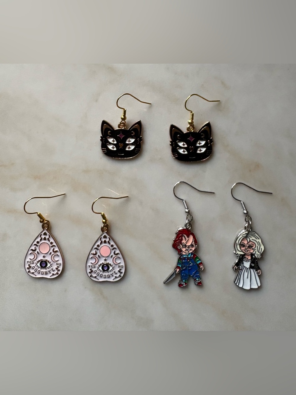 Halloween Enamel bundle Earrings - chucky